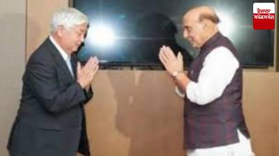 Minister Rajnath Singh meets with Japanese Defense Minister