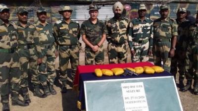 from Indo-Pak border.B S.F. Seizes millions of heroin