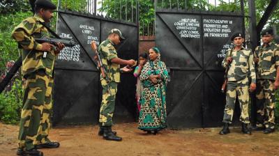 More than 100 Bangladeshis trying to enter India were stopped by BSF