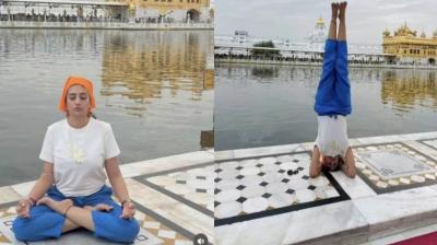 Notice issued to yoga girl for doing girl at Sri Darbar Sahib complex