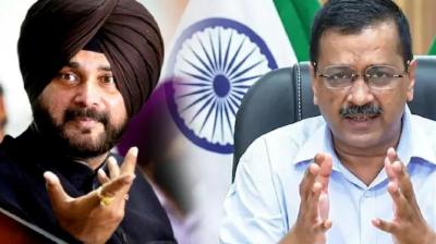 Navjot Sidhu and Arvind Kejriwal