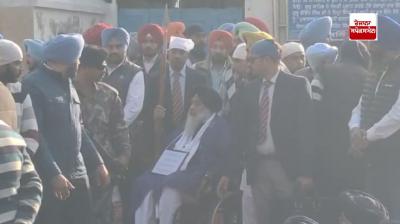 Sukhbir Badal reached Mr. Muktsar Sahib to serve the 9th day of punishment