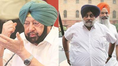 Captain Amarinder Singh and Sukhbir Singh Badal