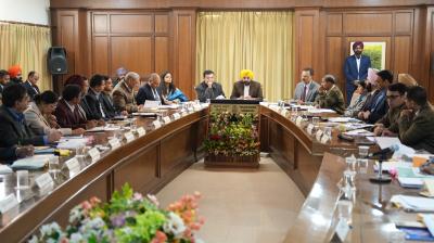 Punjab CM holds meetings with DCs