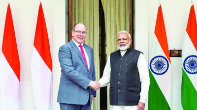 Prime Minister Modi & Prince Albert II