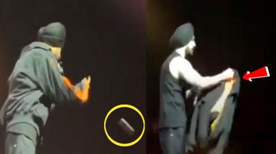 Fan hit Diljit Dosanjh on the running show, know what happened next...