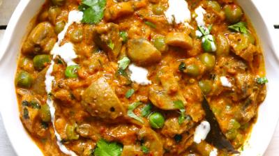 Curd mushrooms Food Recipes in punjabi