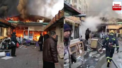 Fire breaks out at market in northern China, 8 dead