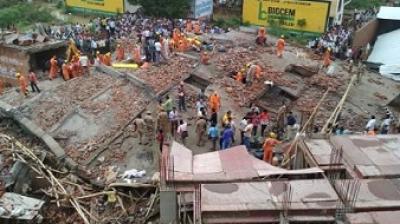 Five-storey building collapses in Ghaziabad