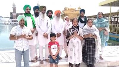 Gurnam Singh Chaduni at Darbar Sahib 