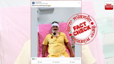 Fact Check Image of injured bjp leader manoj tiwari shared with misleading claim