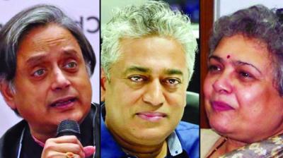Shashi Tharoor  and Rajdeep Sardesai