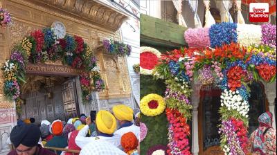 Extraordinary floral decorations at Sachkhand Sri Harmandir Sahib on the occasion of the first Parkash Purb of Sri Guru Granth Sahib Ji