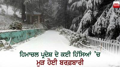 Snowfall again in many parts of Himachal Pradesh