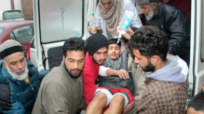 Blast in private school in Pulwama