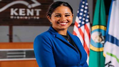 Satwinder Kaur became president of Kent City Council