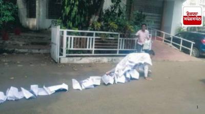 Man reaches government office crawling with water complaints tied to his body