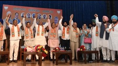  Sunil Jakhar assume charge as Punjab BJP President 