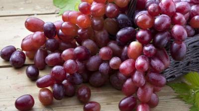 red grapes