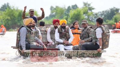 ਸੀਐਮ ਮਾਨ ਵਲੋਂ ਫ਼ਿਰੋਜ਼ਪੁਰ ਦੇ ਹੜ੍ਹ ਪ੍ਰਭਾਵਿਤ ਇਲਾਕਿਆਂ ਦਾ ਦੌਰਾ