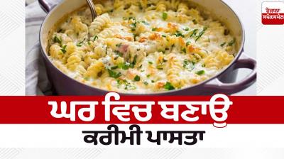 Food Recipes Homemade creamy pasta News in punjabi 