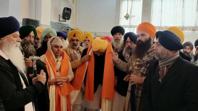 Gurdev Singh Kaunke's martyrdom day was celebrated at Gurdwara Rakab Ganj Sahib