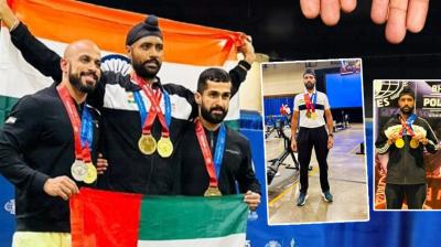 Punjabi boy wins gold medal at World Police and Fire Games in USA