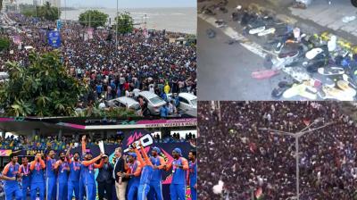 Many fans were injured during the T20 World Cup victory parade in Mumbai