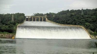 Water released from Pong Dam on Beas river