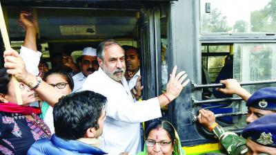 Congress protest against the demonetisation in all Over country