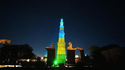 Qutub Minar lit up in tribute on 30th anniversary of Rwandan genocide