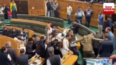 Huge uproar in Jammu and Kashmir Assembly over discussion on floods