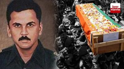 Defence Minister Rajnath Singh pays tribute to martyr Major Ramaswamy Parameswaran