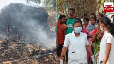 Four children burnt alive in straw pile fire in Jagannathpur, Jharkhand