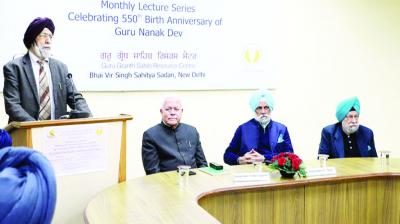 principles of Guru Nanak Sahib to show the way to the world today: