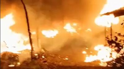  Fire broke out in Ropar, a terrible fire broke out in 10 slums