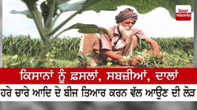  Farmers need to come to prepare seeds of crops, vegetables, pulses, green fodder etc