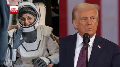  US President Trump and Sunita Williams  