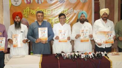 BJP Candidate Dr. Subhash Sharma releases Sankalp Patra for all inclusive development of Sri Anandpur Sahib Lok Sabha Constituency