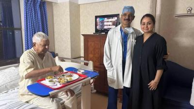 Lalu Prasad Yadav's first picture after heart surgery