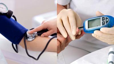 11 % of people in India have diabetes, 35 % suffer from high blood pressure