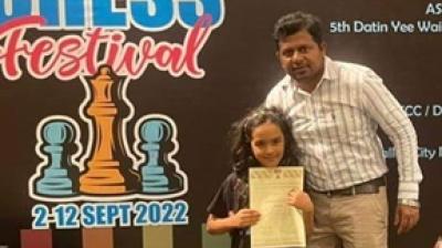 6-year-old Anishka Biyani won the gold medal