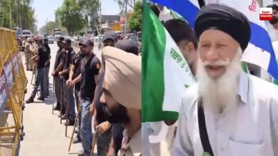 Protest against BJP candidate Rana Gurmeet Sodhi in Fazilka