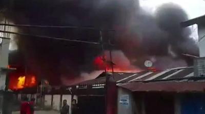 Arunachal Pradesh: 700 shops gutted as massive fire ravages market in Itanagar