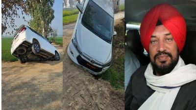 MLA Gurdev Singh Dev Mann Accident News
