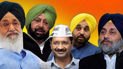 AAP, Congress and Shiromani Akali Dal