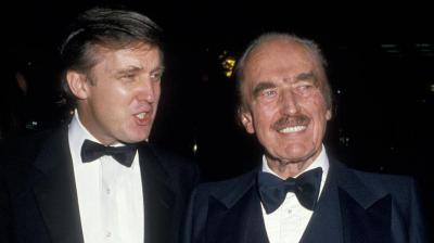 Donald trump and his father Fred Trump