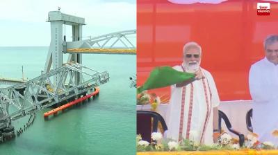 PM Modi inaugurates Pamban Bridge in Tamil Nadu