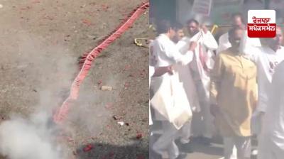  Congress Headquarters Celebrations at morning 