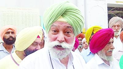 Talking to the media Bir Devinder Singh